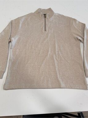 Rodd & Gunn Men’s Beige Quarter-Zip Sweater - 3XL